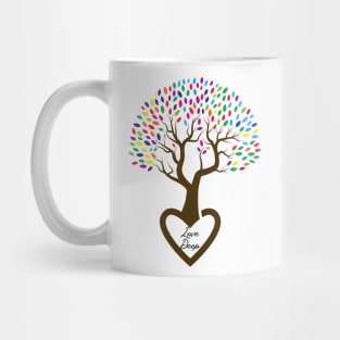 Love Deep Rainbow Tree Mug